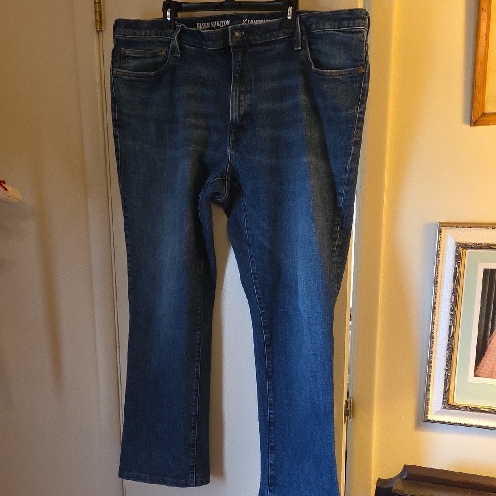 Mens Lands End,  BLAKE SHELTON colab Blue Jeans 44x30